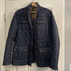 Barbour Navy Quilted Jacket Size 12
